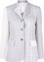 Thom Browne Blazer met gemixt patroon Grijs - Thumbnail 1