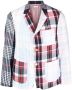 Thom Browne Blazer met patchwork Rood - Thumbnail 1