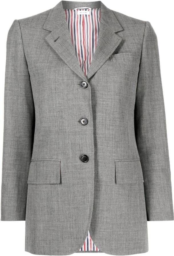 Thom Browne Blazer met reliëf knopen Grijs