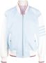 Thom Browne Bomberjack met vier strepen Blauw - Thumbnail 1