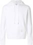 Thom Browne Center-Back Stripe Loopback Knit Pullover Hoodie Wit - Thumbnail 1