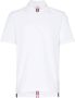 Thom Browne Center-Back Stripe Relaxed Fit Short Sleeve Pique Polo Wit - Thumbnail 1