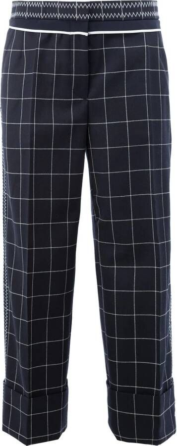 Thom Browne checked tailored pants Blauw