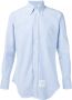 Thom Browne Classic L s Bd Pc Shirt With Cf Grosgrain Placket In Oxford Blauw - Thumbnail 1