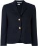 Thom Browne Classic Single Breasted Sport Coat In Navy 2-Ply Wool Fresco Blauw - Thumbnail 1