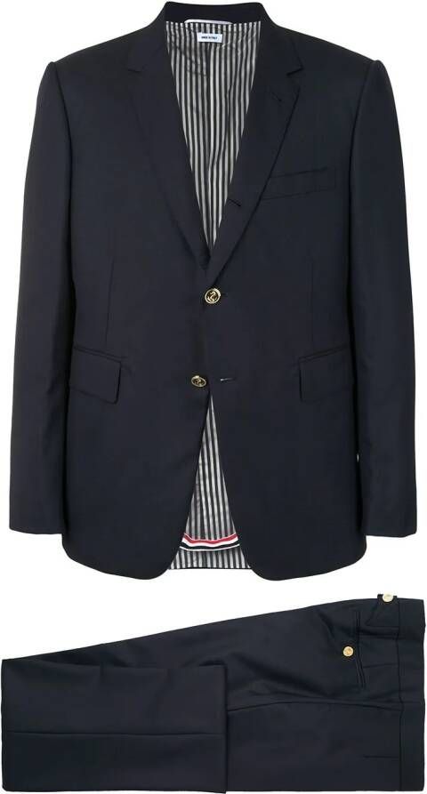Thom Browne classic two piece suit Blauw
