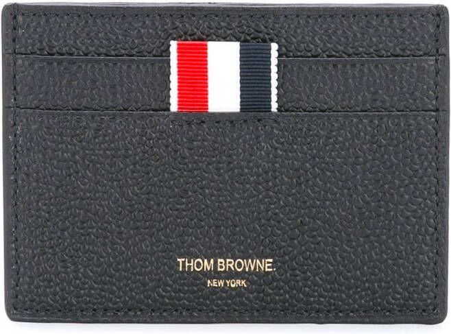 Thom Browne Pasjeshouder van bewerkt leer Zwart