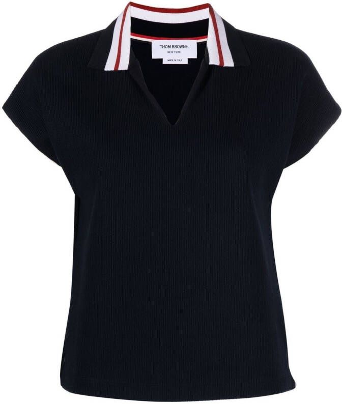 Thom Browne Poloshirt met streep Blauw