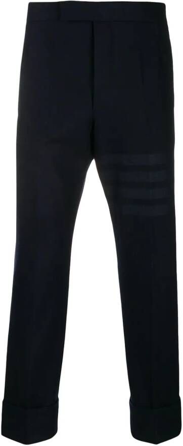 Thom Browne Cropped pantalon Blauw