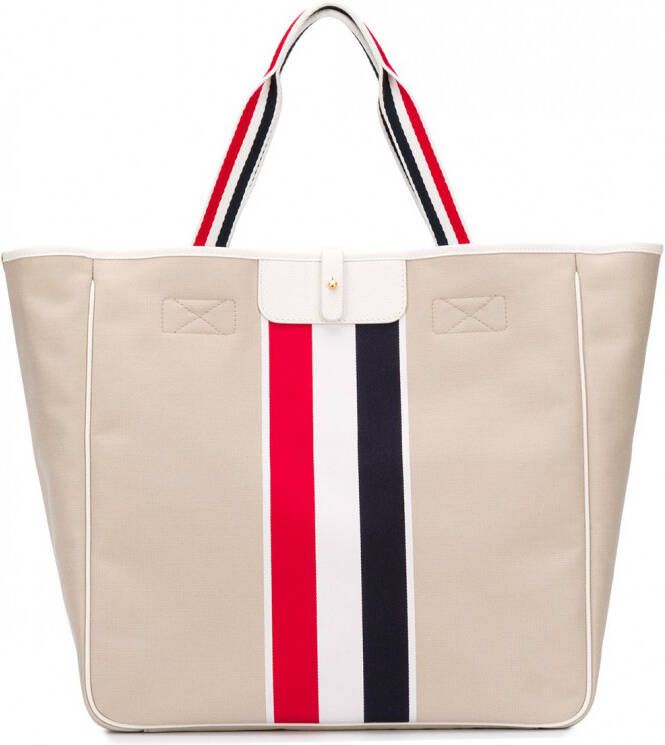Thom Browne Draagtas met RWB-streep Wit
