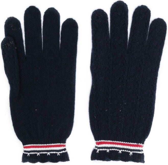 Thom Browne Kasjmier handschoenen Zwart