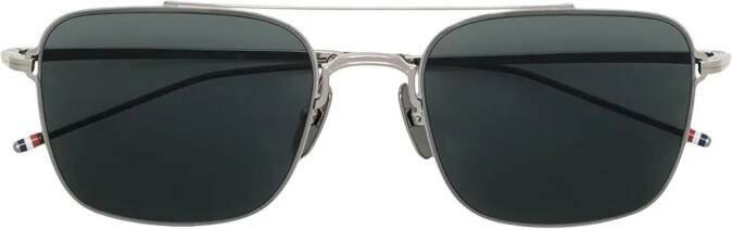 Thom Browne Eyewear TB120 zonnebril met piloten montuur Zwart