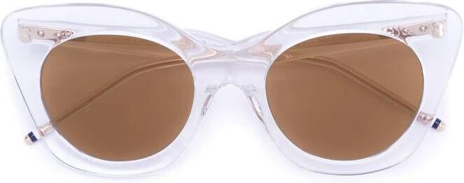 Thom Browne Eyewear zonnebril met cat-eye montuur Bruin