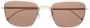 Thom Browne Eyewear Zonnebril met vierkant montuur Zilver - Thumbnail 1