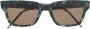 Thom Browne Eyewear Zonnebril van schildpad design Blauw - Thumbnail 1