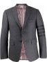 Thom Browne 4-Bar blazer met enkele rij knopen Grijs - Thumbnail 1