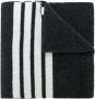 Thom Browne Full Needle Rib Scarf With White 4-Bar Stripe In Cashmere Grijs - Thumbnail 1