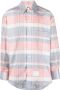 Thom Browne Geruit overhemd Roze - Thumbnail 1