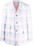 Thom Browne Geruite blazer Roze - Thumbnail 1