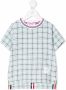 Thom Browne Kids Geruite rok Blauw - Thumbnail 1