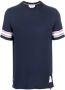 Thom Browne Gestreept T-shirt Blauw - Thumbnail 1