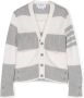 Thom Browne Kids Gestreept vest Grijs - Thumbnail 1
