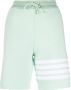 Thom Browne Gestreepte shorts Groen - Thumbnail 1