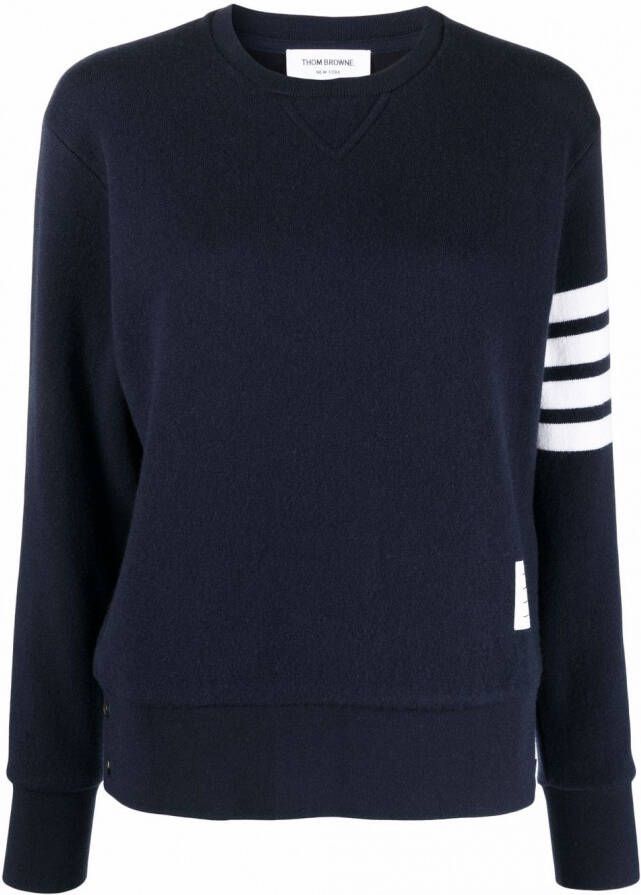 Thom Browne Gestreepte sweater Blauw