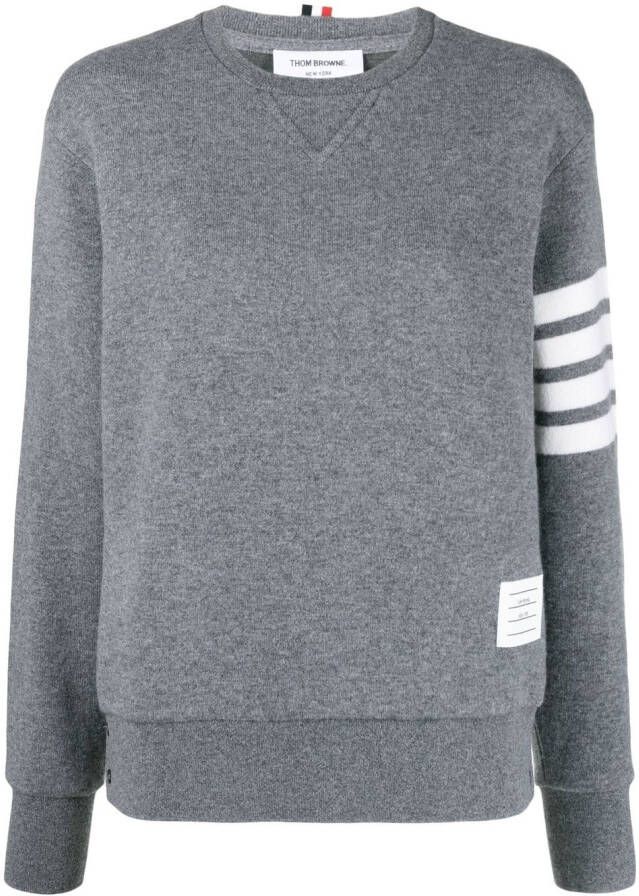 Thom Browne Gestreepte sweater Grijs
