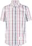Thom Browne Blouse met gingham ruit Wit - Thumbnail 1