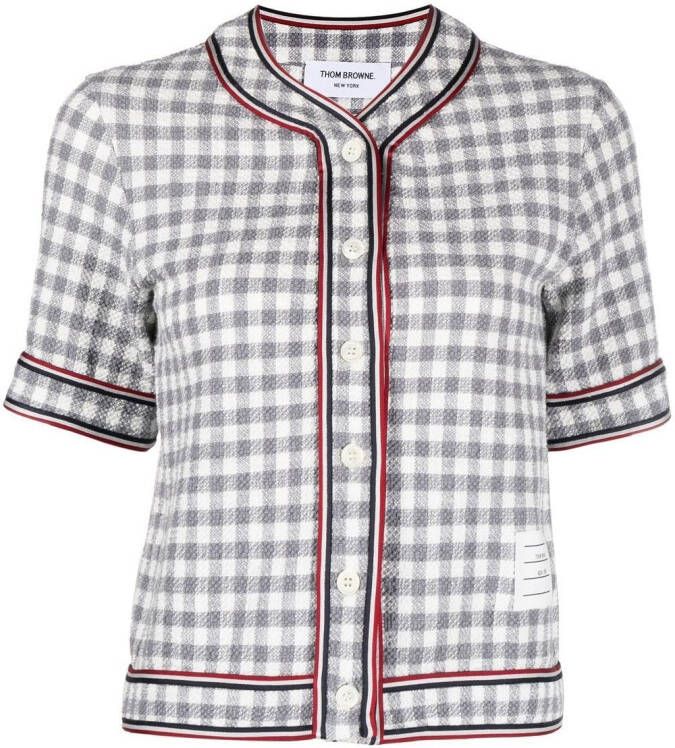 Thom Browne Vest met korte mouwen Grijs