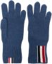 Thom Browne Handschoenen met RWB-intarsia Blauw - Thumbnail 1