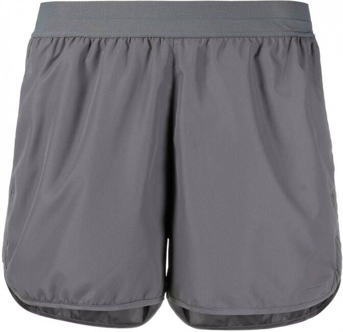 Thom Browne Hardloopshorts met vier strepen Grijs