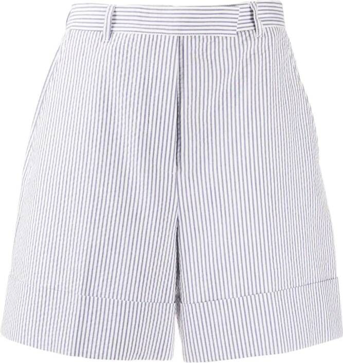 Thom Browne High waist shorts Blauw