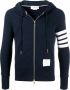 Thom Browne Hoodie met vier strepen Blauw - Thumbnail 1