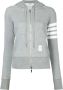 Thom Browne Hoodie met vier strepen Grijs - Thumbnail 1
