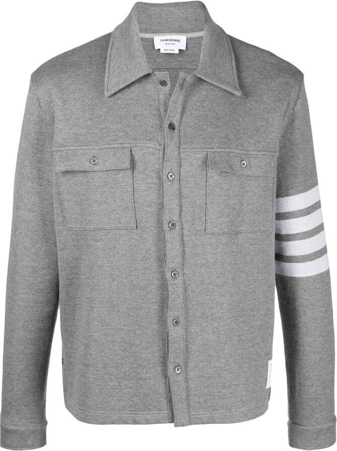 Thom Browne Jack met 4 strepen Grijs
