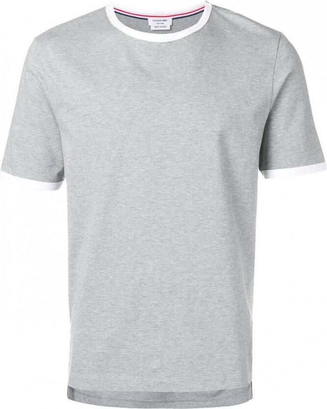 Thom Browne Jersey Ringer T-shirt Grijs