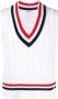 Thom Browne Kabelgebreide tanktop Wit - Thumbnail 1