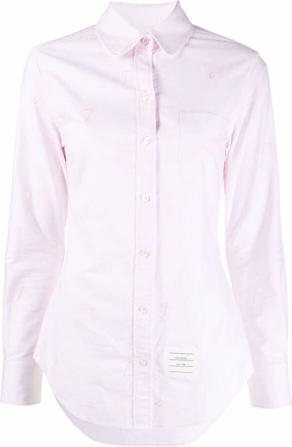 Thom Browne Katoenen blouse Roze