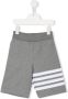 Thom Browne Kids Gestreepte trainingsshorts Grijs - Thumbnail 1