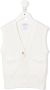 Thom Browne Kids Kabelgebreid vest Wit - Thumbnail 1