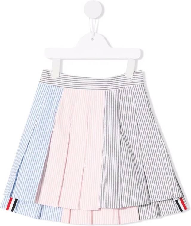 Thom Browne Kids Mini-plooirok Grijs
