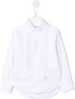 Thom Browne Kids Shirt met geplooide bies Wit - Thumbnail 1