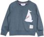 Thom Browne Kids Sweater met borduurwerk Blauw - Thumbnail 1