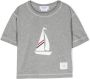 Thom Browne Kids T-shirt met grafische print Grijs - Thumbnail 1