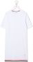 Thom Browne Kids T-shirtjurk met gestreept detail Wit - Thumbnail 1