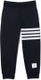 Thom Browne Kids Trainingsbroek met 4 strepen Blauw - Thumbnail 1