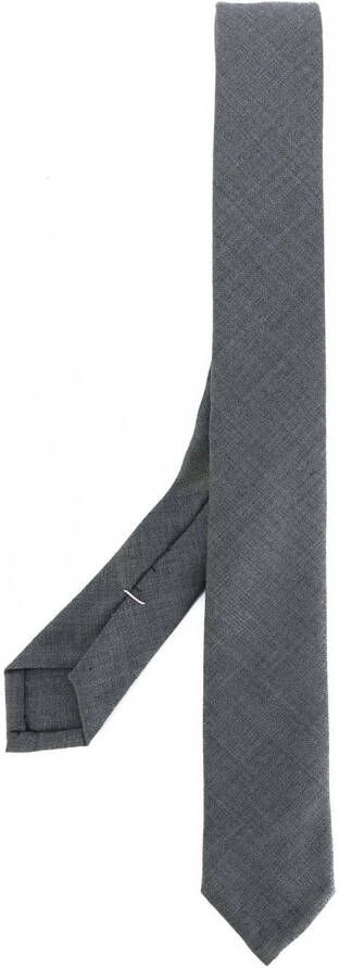 Thom Browne klassieke stropdas in Super 120s Twill Grijs