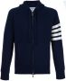 Thom Browne knitted zip hoodie Blauw - Thumbnail 1